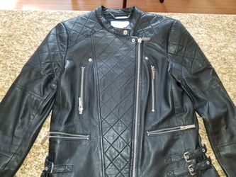 Leather Moto Jacket -Michael Kors