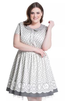 Her Universe Gray and White Totoro Dress