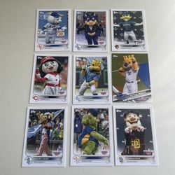 Baseball Team Mascot Cards