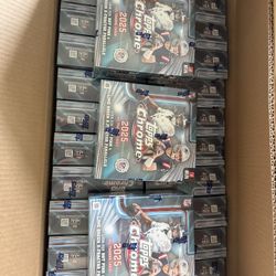 IN HAND 2025 TOPPS CHROME FOOTBALL MEGA BOX Sealed