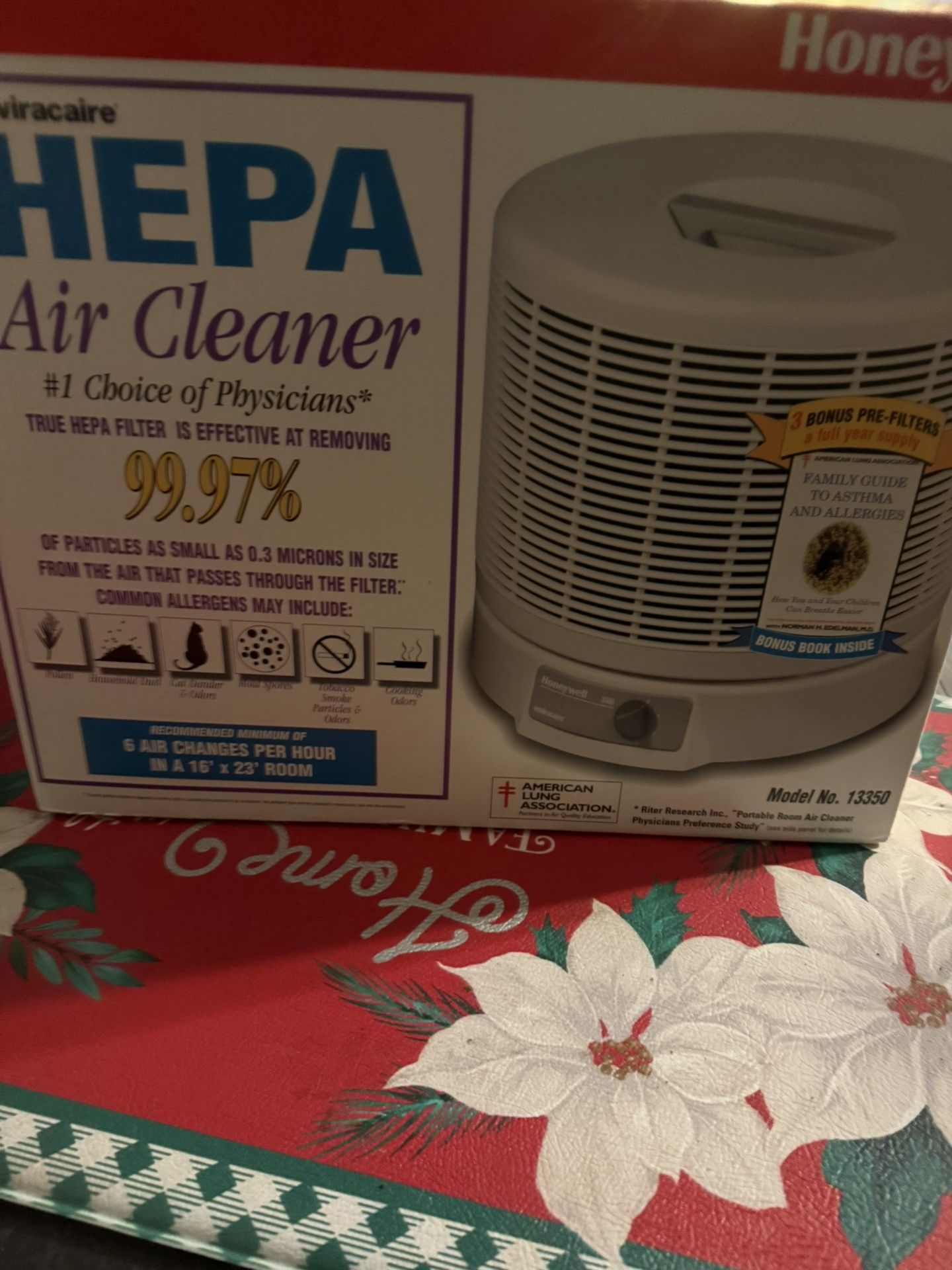 Hepa Air Cleaner, Two New Filters