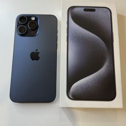 iPhone 15 Pro Max – 256GB – Blue Titanium – Unlocked