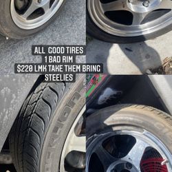 Trade Or Sale 1 Bad Rim Lmk (k Parts) +steelies