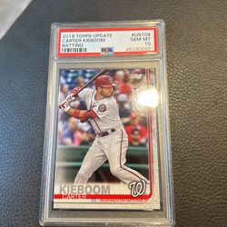 2019 Topps Carter Kieboom PSA 10
