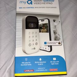 New Chamberlain my Q Smart Garage Video Keypad White MYQ-K40TXXW
