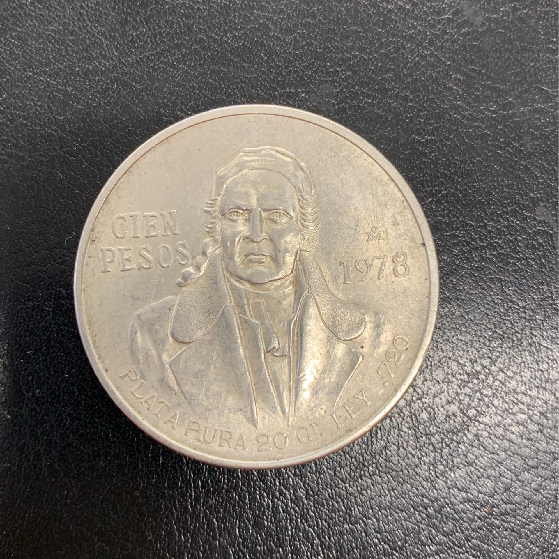 1977 Mexico 100 Pesos .720 Silver Coin