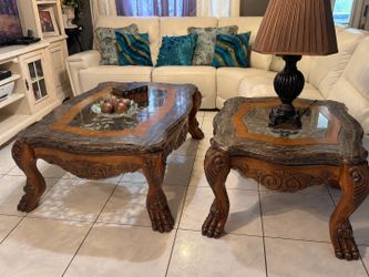 Michael Amini AICO Eden Coffee & End Table Set