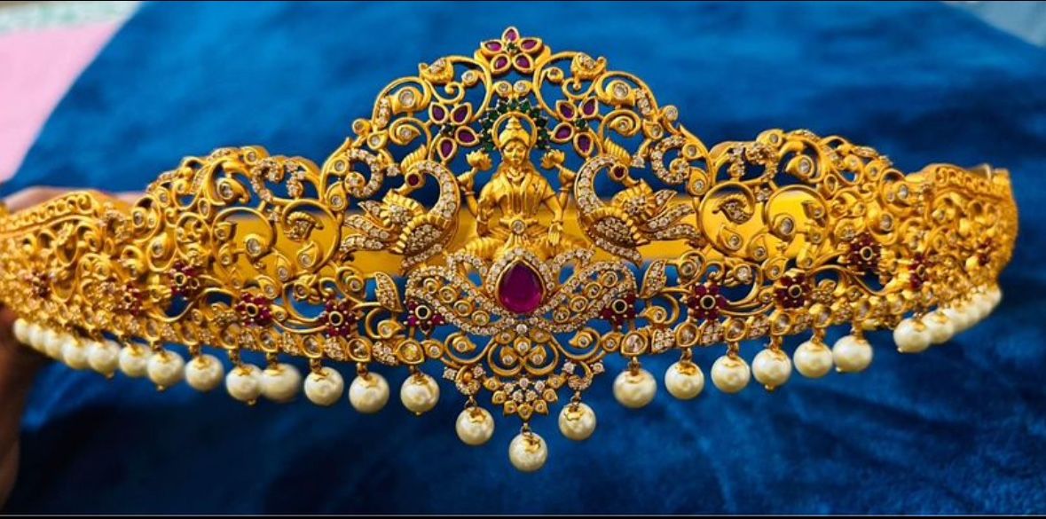 Traditional gold waist Belt/vaddanam - wedding belt