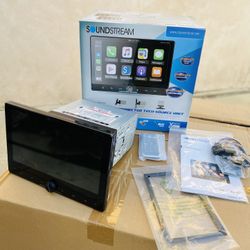 NEW SOUNDSTREAM 10.6INCH TOUCHSCREEN DOUBLE DIN CAR STEREO APPLE CAR PALY BLUETOOTH ANDROID 