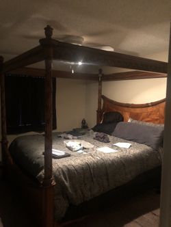 King size bed and mattress