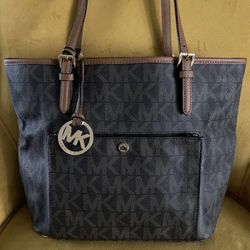 Michael Kors Purse , Tote Bag ,hand Bag , Shoulder Bag, Brown Signature