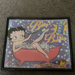 Betty’s Bubbly Vintage Framed Poster