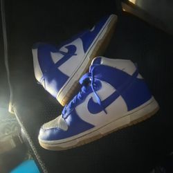 Blue High Top Dunks