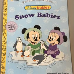 Disney Babies Snow Babies Sticker & Coloring Book New