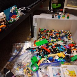 Large Bulk Mixed LEGO Lot - Assorted Bricks, Minifigures, and Sets