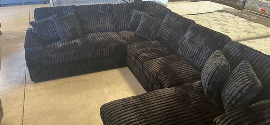 New sofa black sectional free delivery