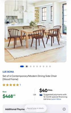 🔥 NEW IN BOX – SET OF 4 BROWN WINDSOR DINING CHAIRS 🔥