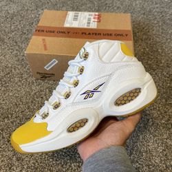 Reebok Question Mid “Yellow Toe” (Shoe Palace Special Box)