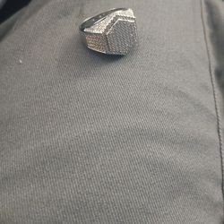 Moissanite diamond ring size 10