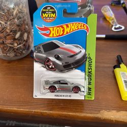 2015 HOT WHEELS ZAMAC PORSCHE 911 GT3 RS WORKSHOP/NIGHT BURNERZ #196