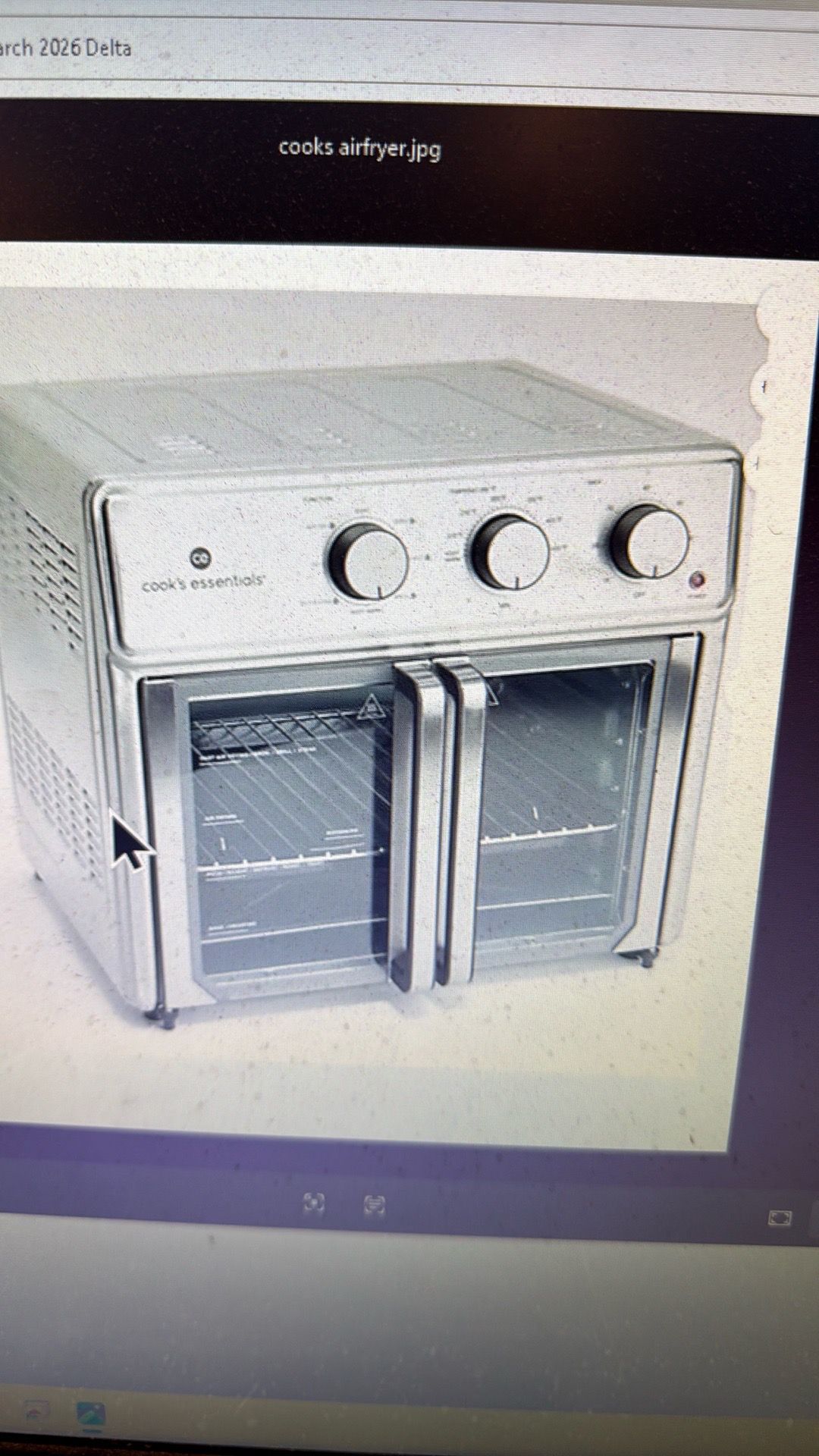 Cooks 25L French Door Air Fryer Oven White