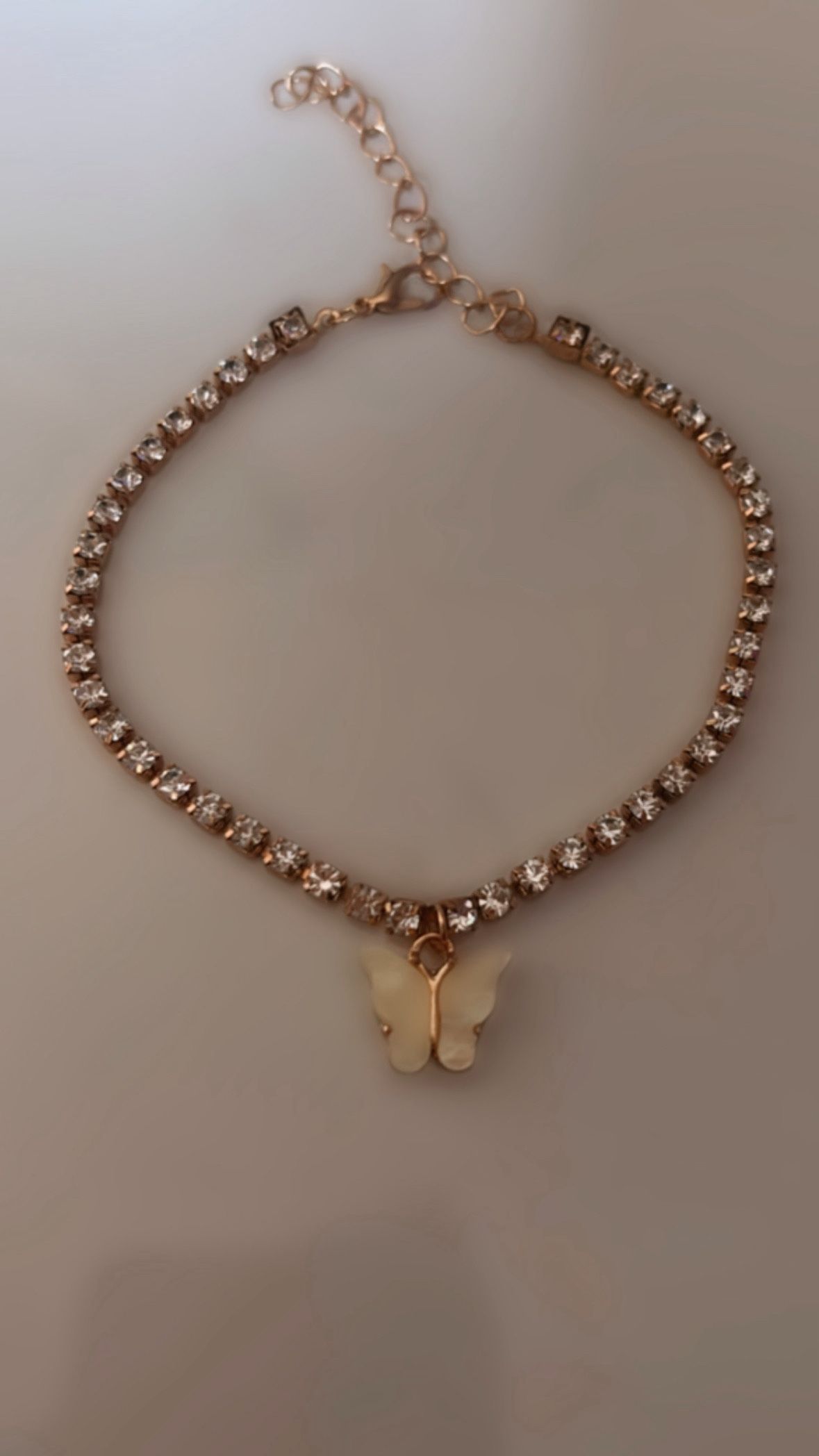 Butterfly Diamond Anklet