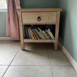 Rustic Wood Side Table / Nightstand - $40 OBO