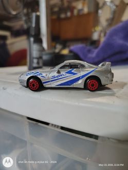 Toyota Supra die-cast toy car.