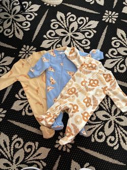 Baby Footed Zip Sleepers Set of 3
