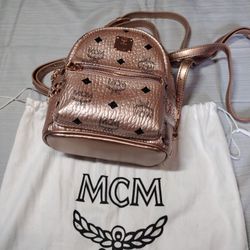 MCM Mini Studs Bebe Boo Backpack With Dust Bag