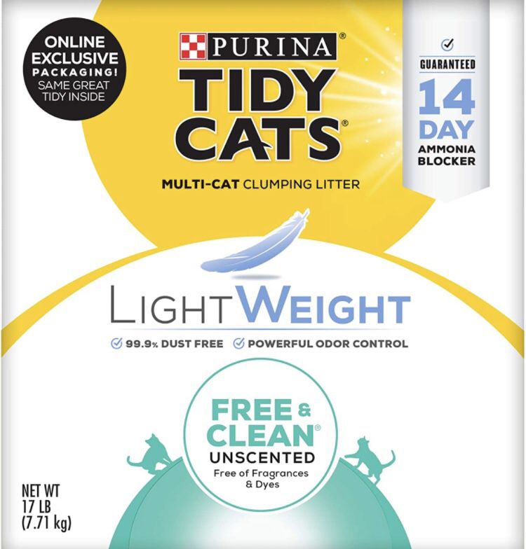 Purina Tidy Cats LightWeight Free & Clean Clumping Cat Litter. New 