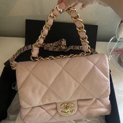 Pink Chanel Lambskin Purse