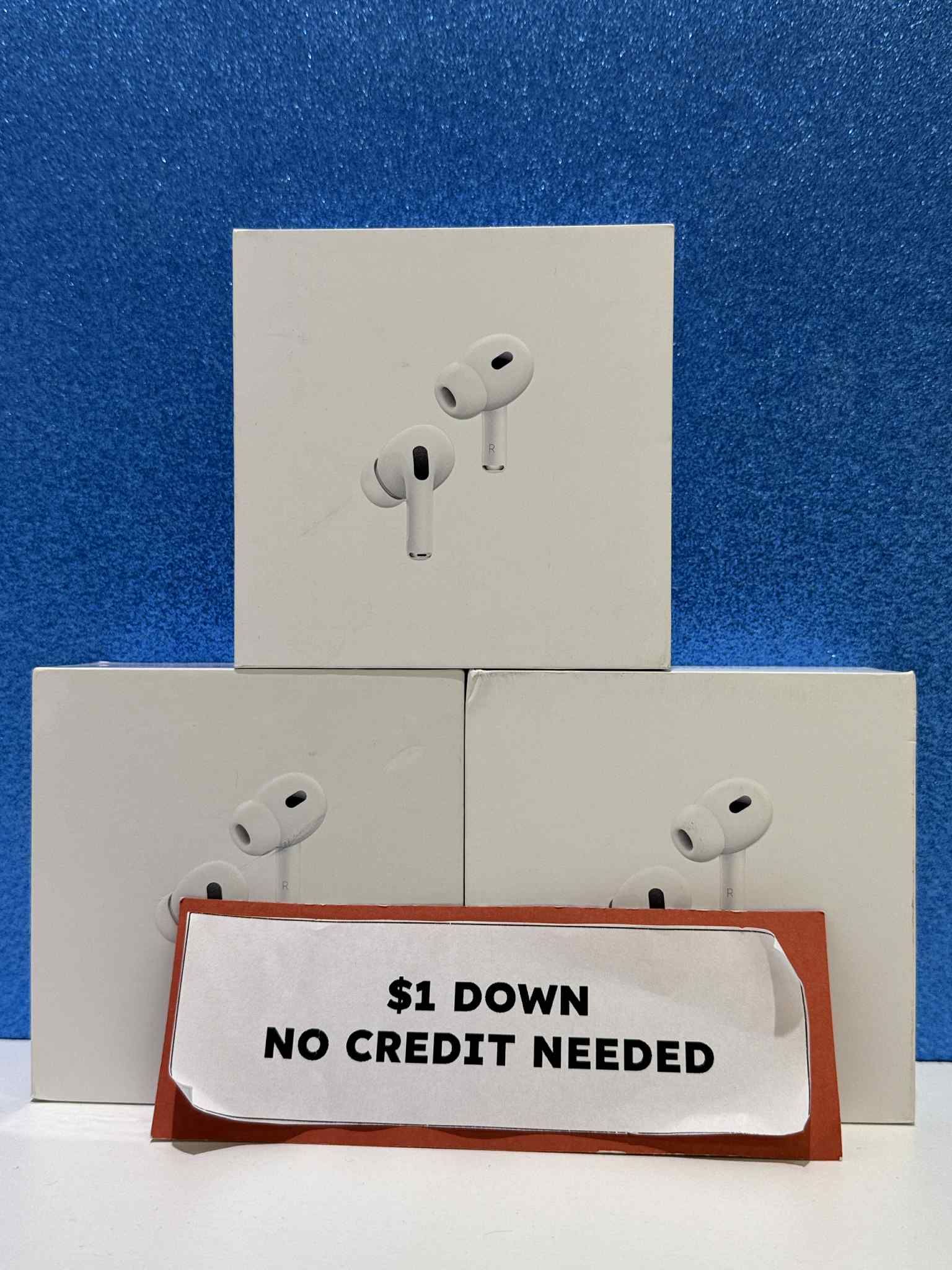 Brand New Apple Airpods Pro 2nd Generation Bluetooth Earbuds - Pay $5 DOWN AVAILABLE - NO CREDIT NEEDED