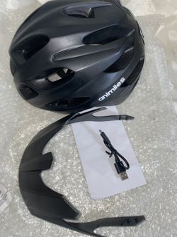 Bike Helmet with Rear Headlights