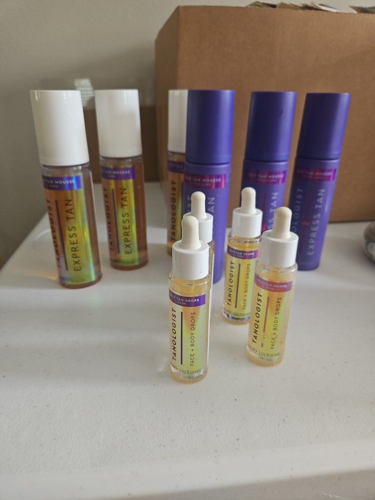 Tanologist Self tan MOUSSE -dark, extra Dark (1 Hour) And Face And Body Serum Dark BRAND NEW!!