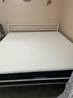 King sized mattress and bed frame