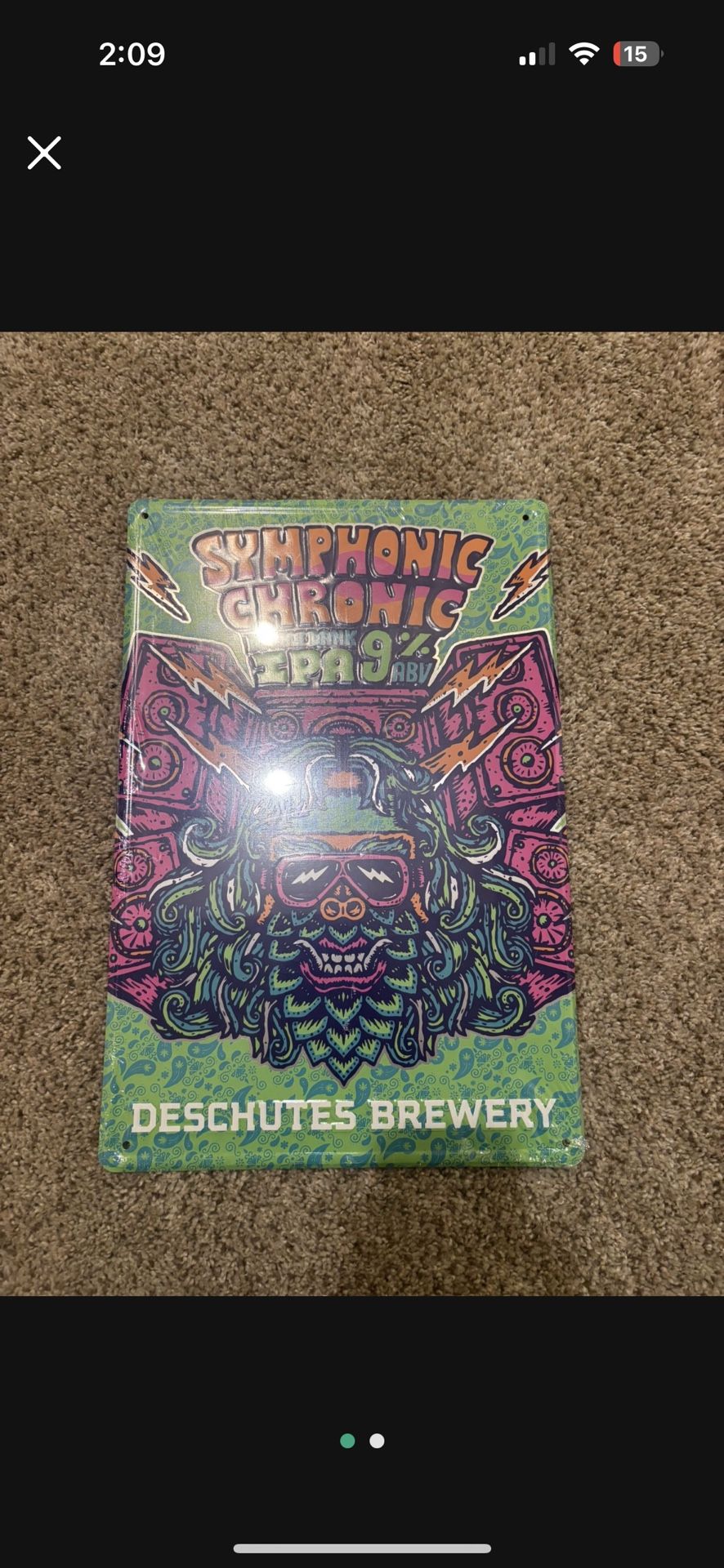 Symphonic Chronic Beer Tin Sign
