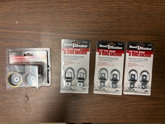 Haul-Master Cargo D-Ring Anchors (3 packs) + 1-3/8” Wheel Bearing Protectors – New