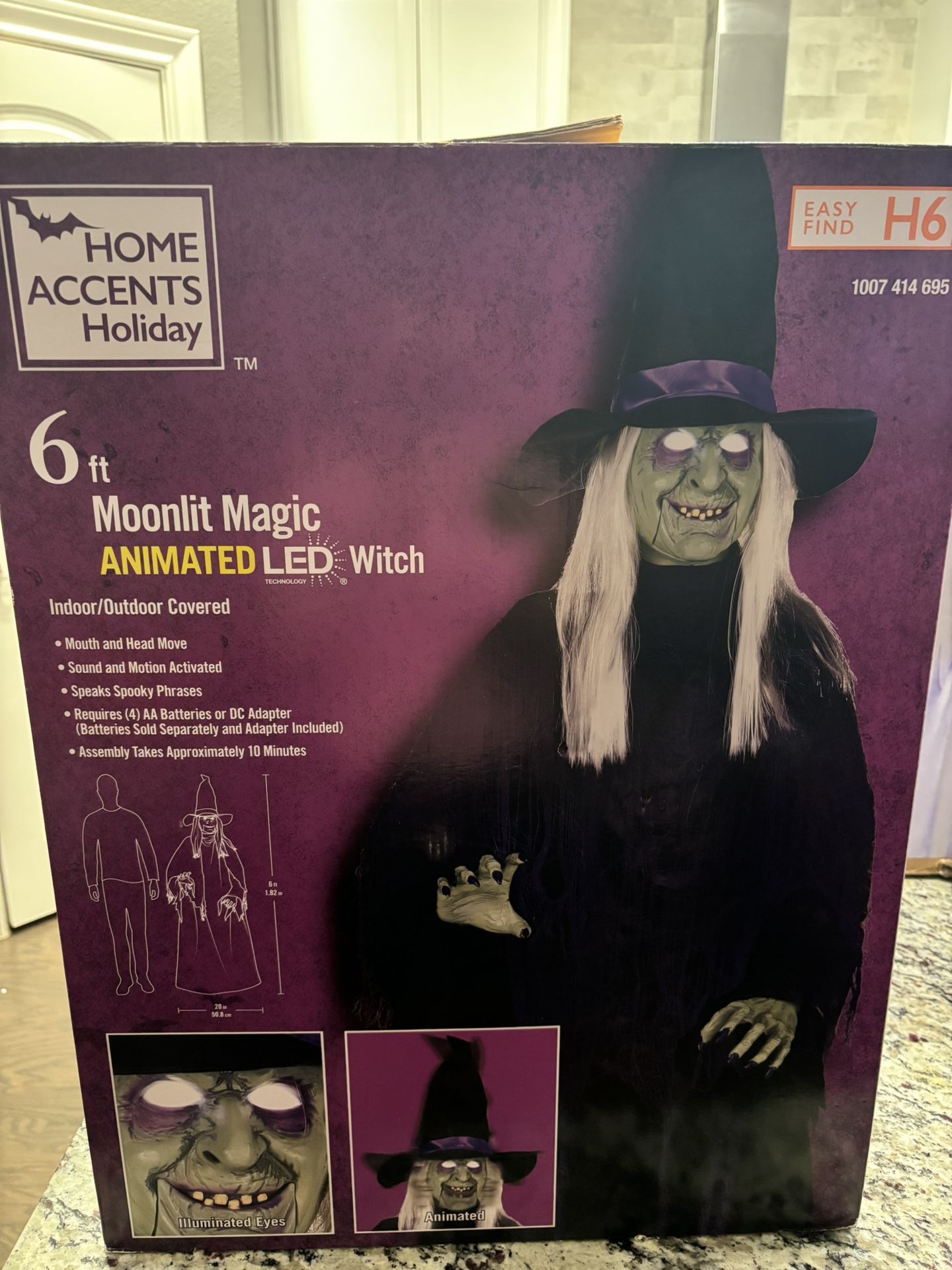 Animated Halloween Witch And Cauldron!