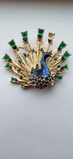 Marcel Boucher 8908 Peacock Bird Broach