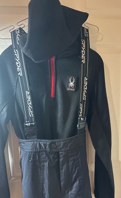 Spyder Men’s Small Pullover Black Zippered Pocket Hooded New With Tag 