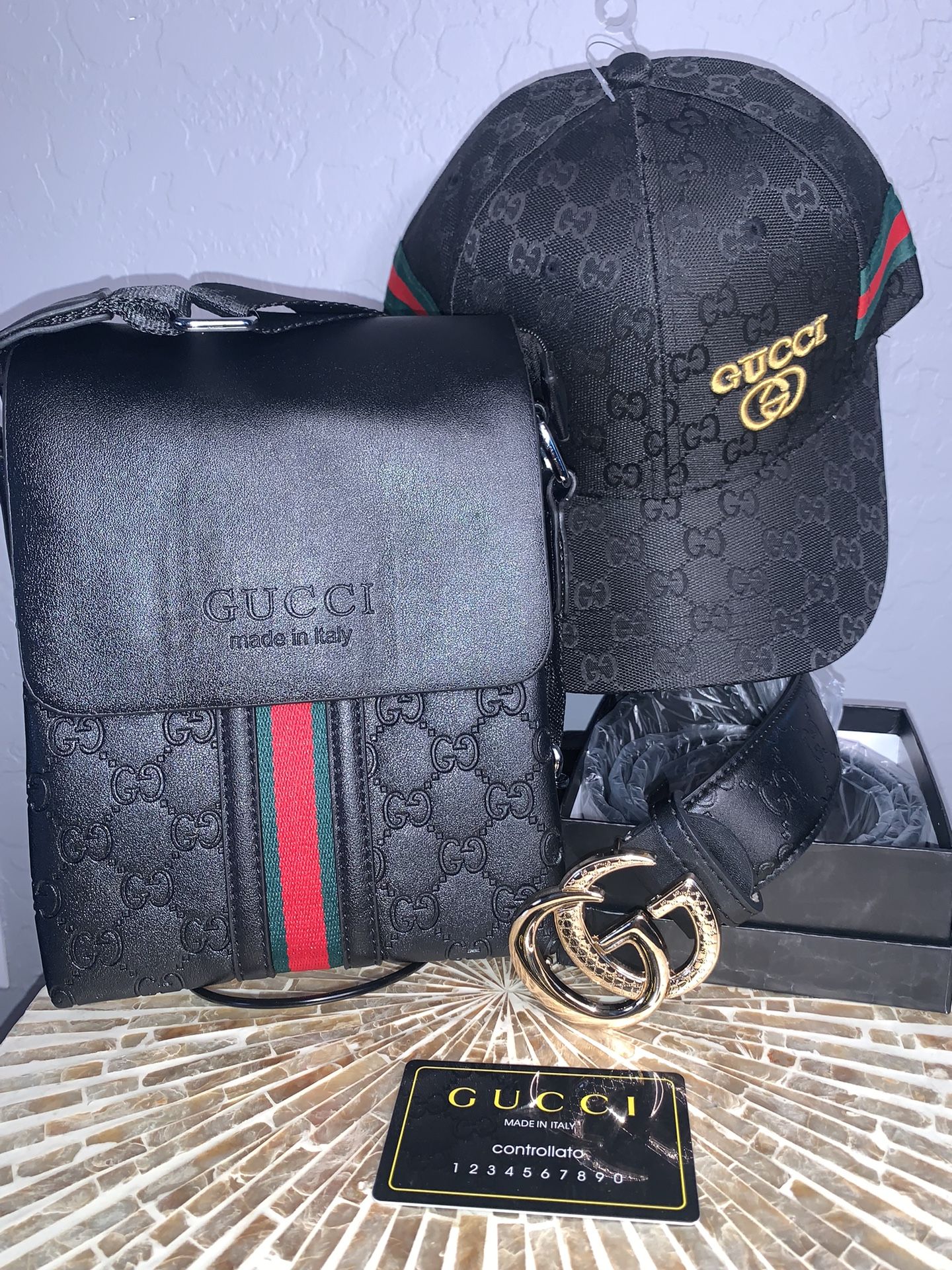 Valentine’s Day Hat Belt And Messenger Bag Gift Set