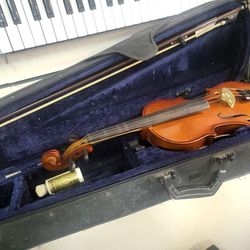 Palentino VN-450 violin with accessories and case