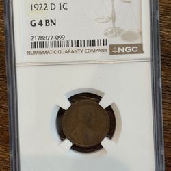 1922-D Wheat Penny NGC Slab Key Date – Affordable Example