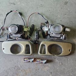 JDM OEM Honda Civic EG EJ EG6 EJ1 STANLEY Fog Lights Lamps Coupe Hatchback Projector Lenses Lens Foglight Foglamp