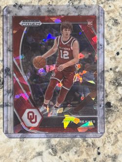 2021 Panini Prizm Draft Picks #49 Austin Reaves Red Ice Rookie E1