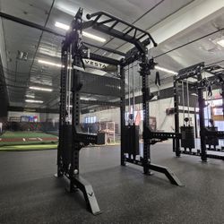 🟢Labor Day Special🟢| Vesta Pro Series 2in1 Squat Rack | Functional Trainer | 400lb Weight Stack | Commercial Grade | FREE DELIVERY🚚 