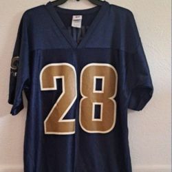 NFL Jersey Marshall Faulk St Louis Rams #28 Blue