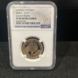 2024 S Gem Proof American Innovation Dollar Saturn V Rocket D-8