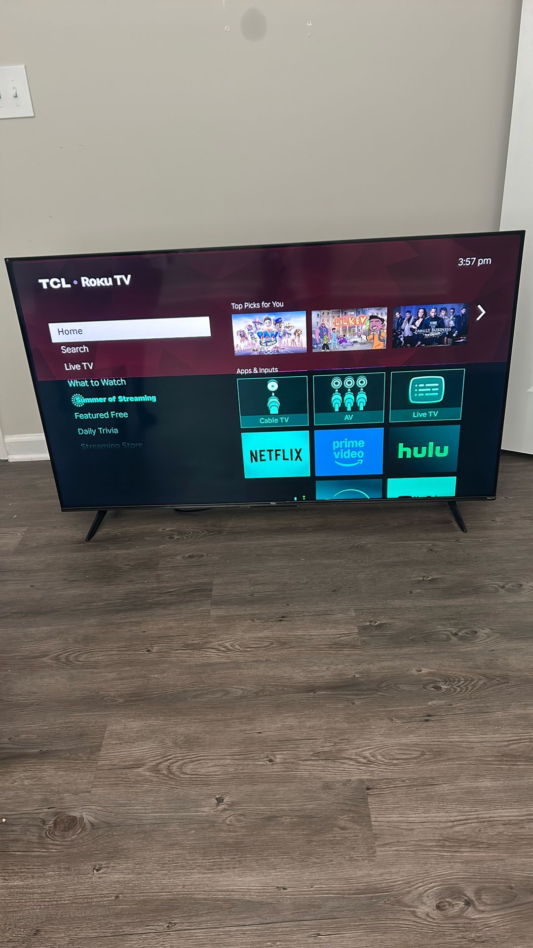 55” TCL Roku TV